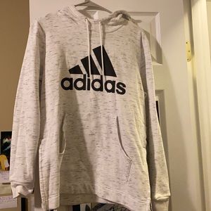 White women’s Adidas fleece sweatshirt